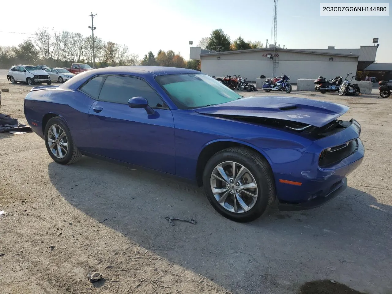 2022 Dodge Challenger Sxt VIN: 2C3CDZGG6NH144880 Lot: 78464094