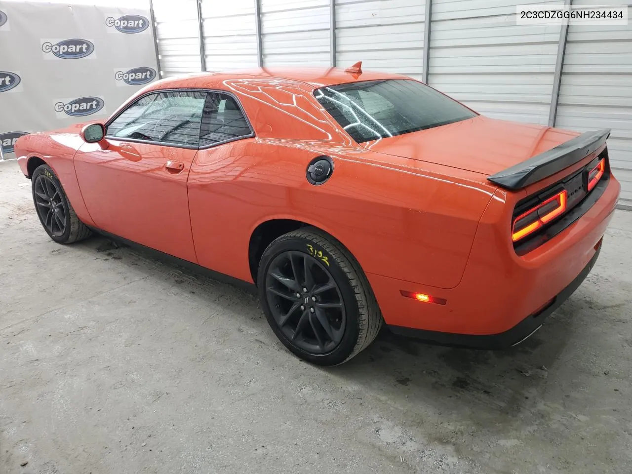 2022 Dodge Challenger Sxt VIN: 2C3CDZGG6NH234434 Lot: 78548614