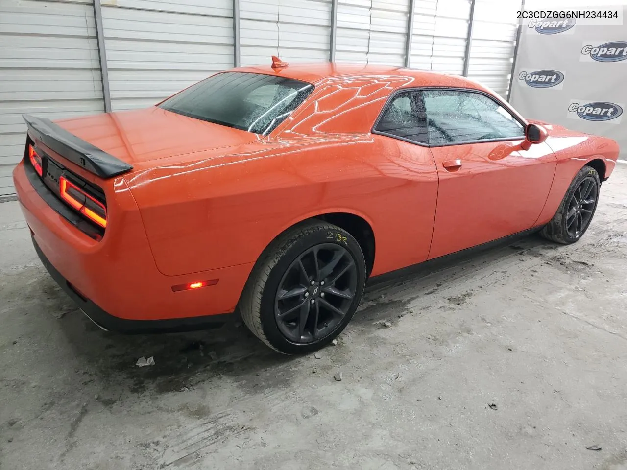 2022 Dodge Challenger Sxt VIN: 2C3CDZGG6NH234434 Lot: 78548614