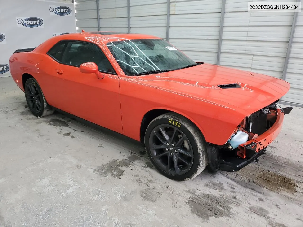 2022 Dodge Challenger Sxt VIN: 2C3CDZGG6NH234434 Lot: 78548614