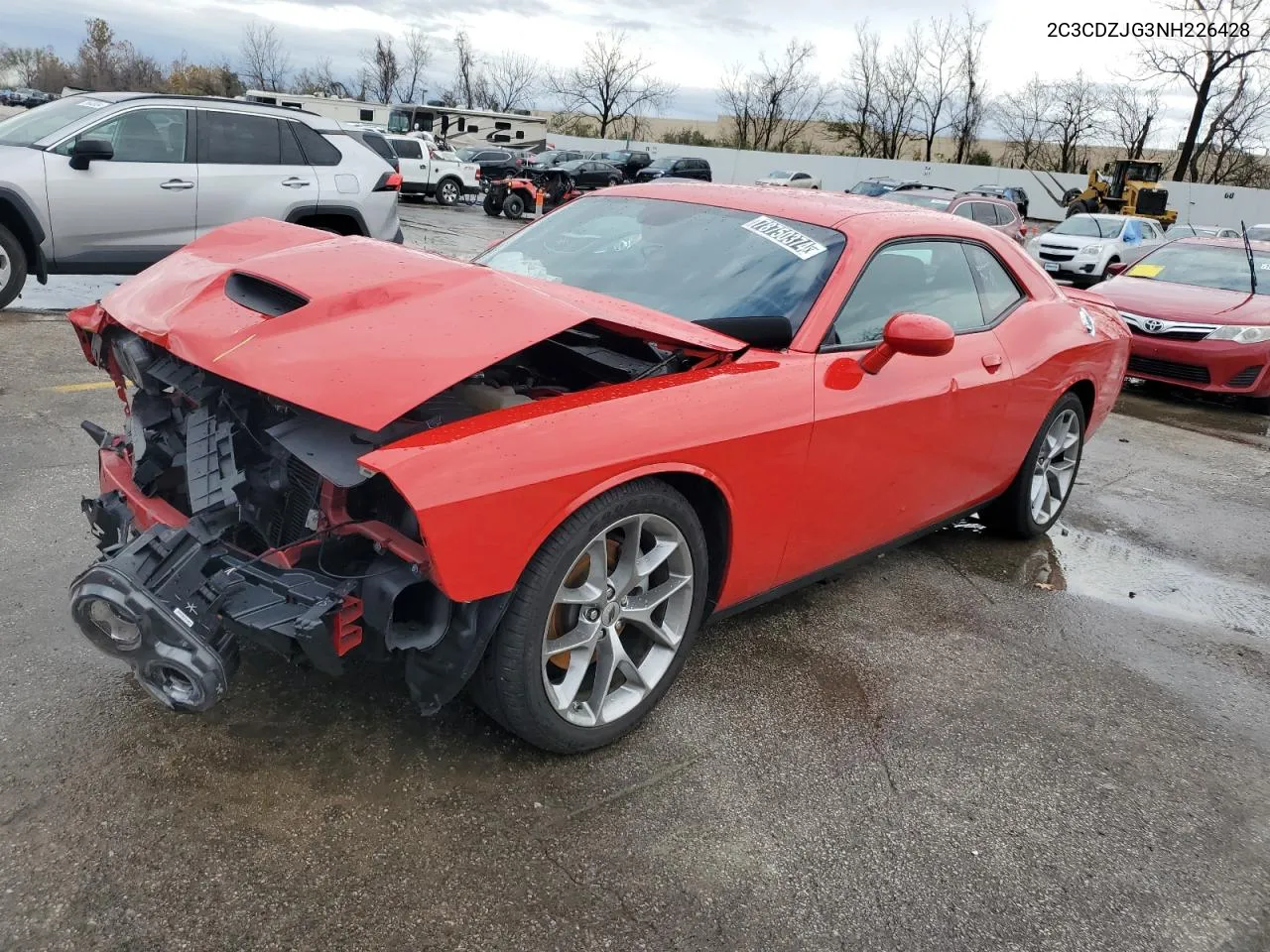 2022 Dodge Challenger Gt VIN: 2C3CDZJG3NH226428 Lot: 78750374