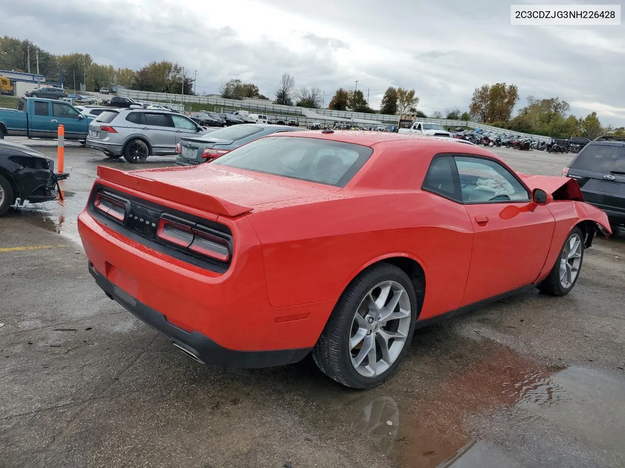 2022 Dodge Challenger Gt VIN: 2C3CDZJG3NH226428 Lot: 78750374