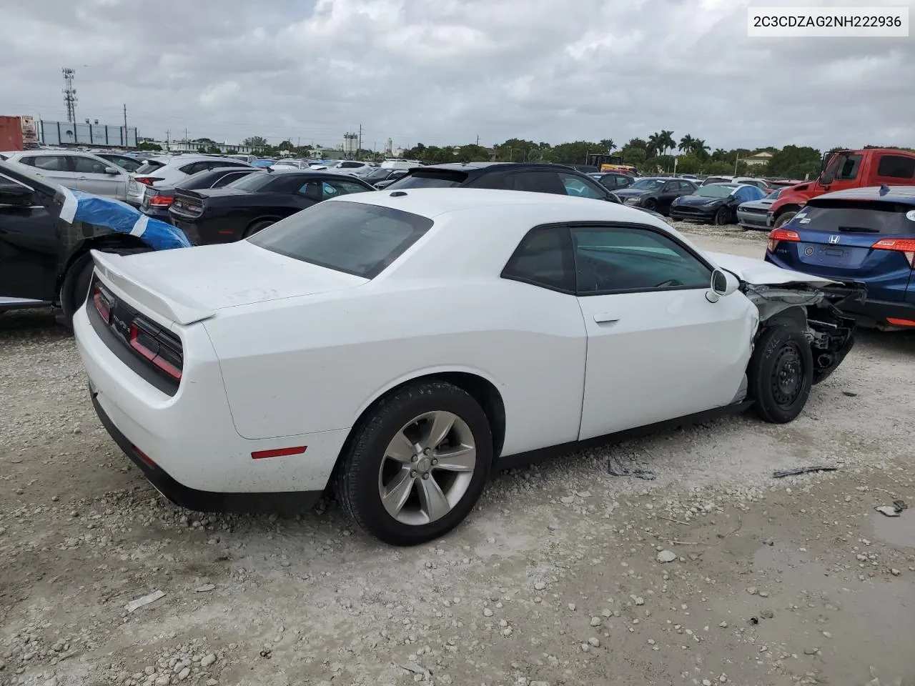 2022 Dodge Challenger Sxt VIN: 2C3CDZAG2NH222936 Lot: 79717864