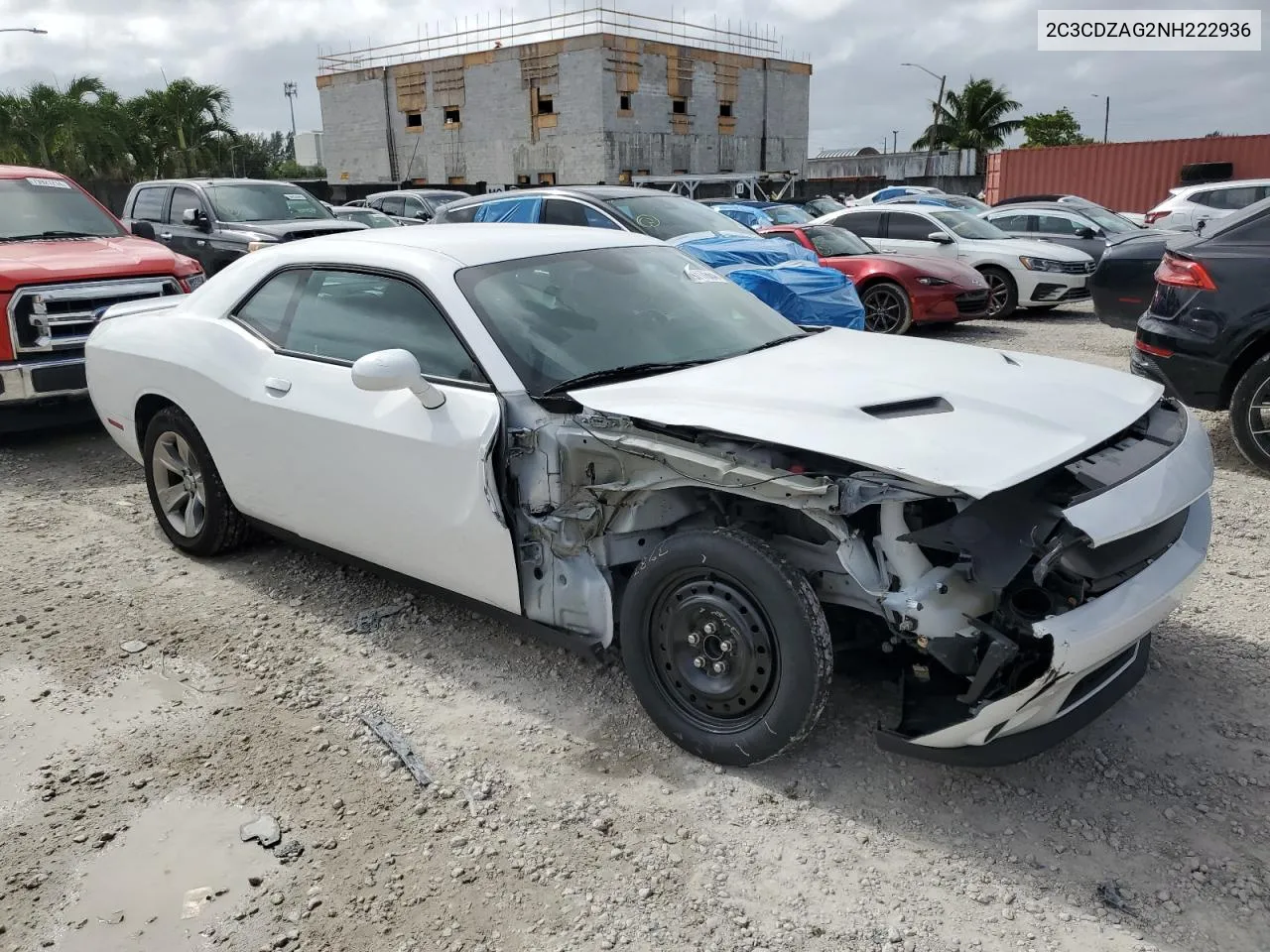 2022 Dodge Challenger Sxt VIN: 2C3CDZAG2NH222936 Lot: 79717864