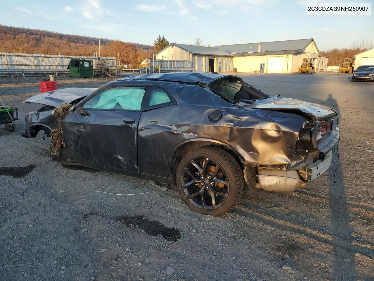 2022 Dodge Challenger Sxt VIN: 2C3CDZAG9NH260907 Lot: 81459384