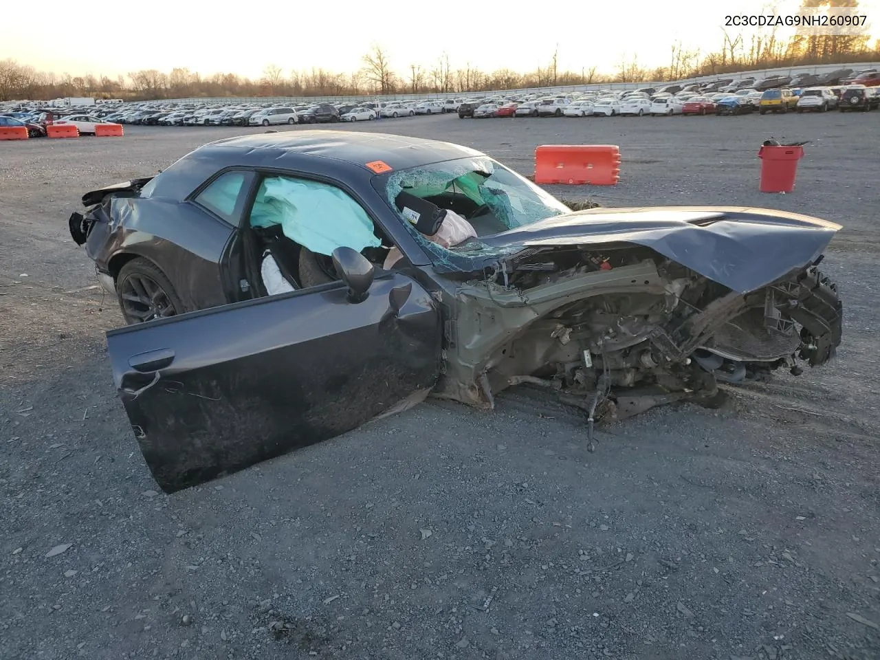 2022 Dodge Challenger Sxt VIN: 2C3CDZAG9NH260907 Lot: 81459384