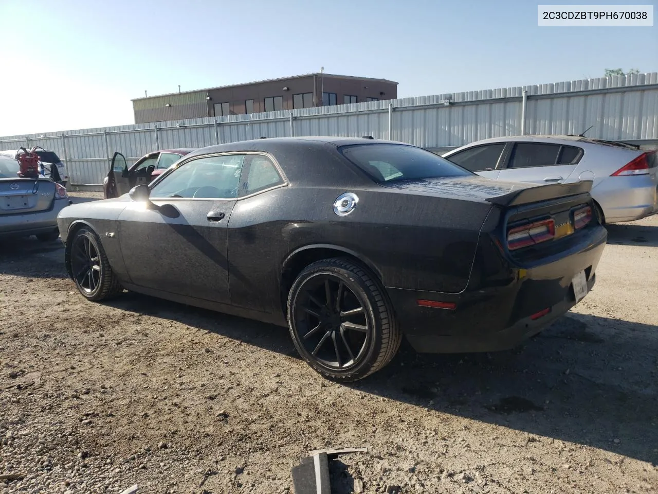 2023 Dodge Challenger R/T VIN: 2C3CDZBT9PH670038 Lot: 54602954