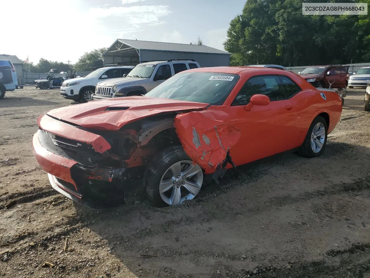 2023 Dodge Challenger Sxt VIN: 2C3CDZAG8PH668043 Lot: 62503584