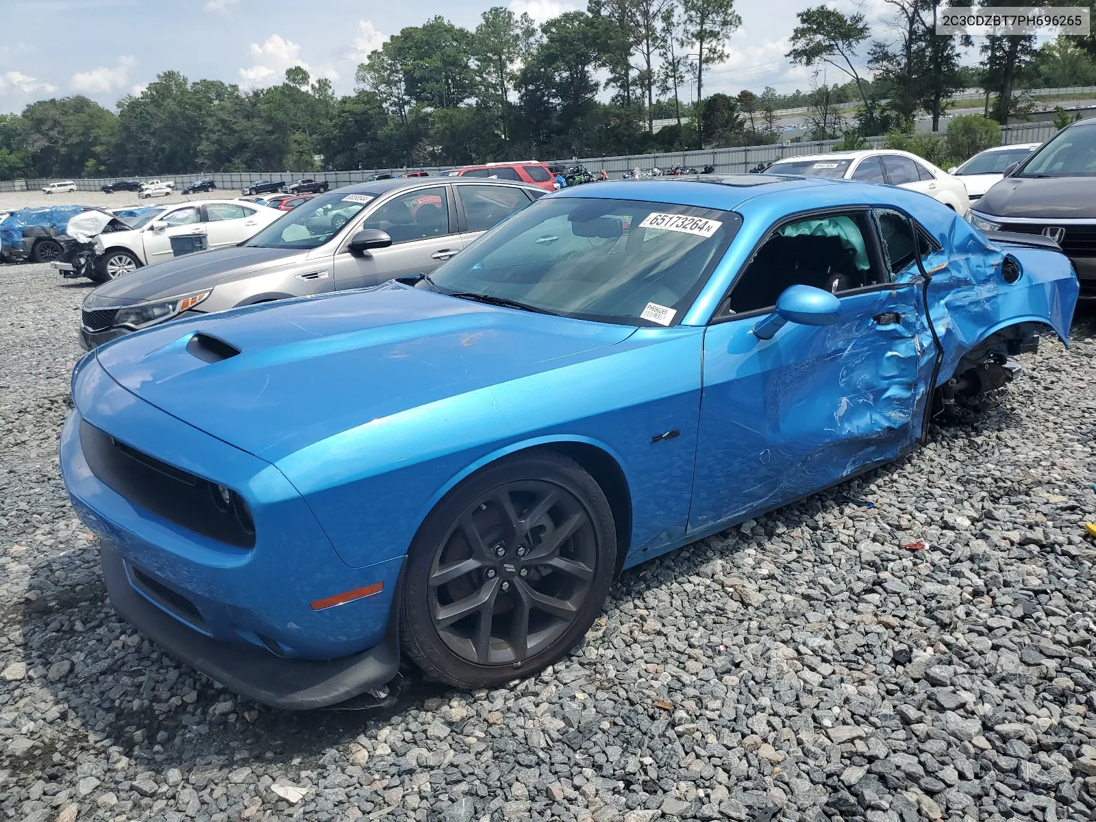 2023 Dodge Challenger R/T VIN: 2C3CDZBT7PH696265 Lot: 65173264