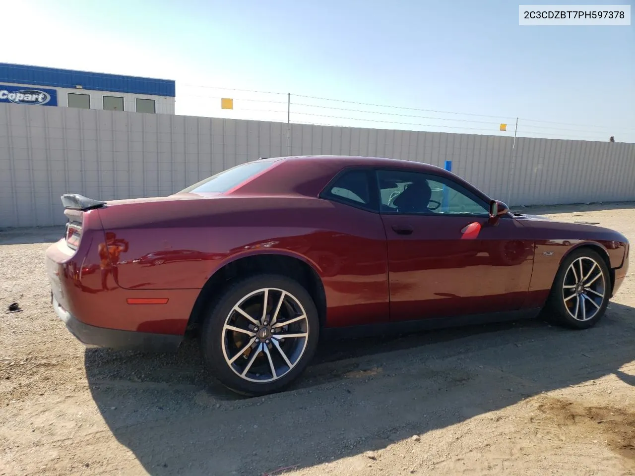 2023 Dodge Challenger R/T VIN: 2C3CDZBT7PH597378 Lot: 66023254