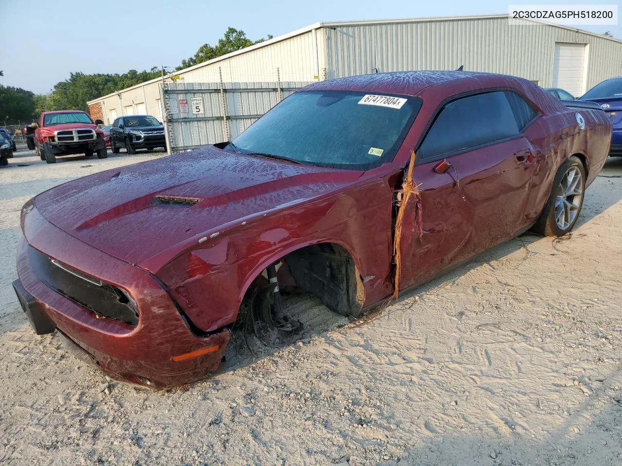 2023 Dodge Challenger Sxt VIN: 2C3CDZAG5PH518200 Lot: 67477804