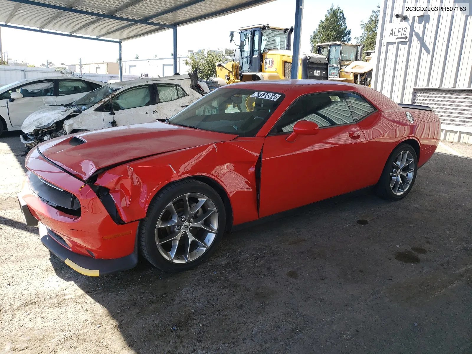 2023 Dodge Challenger Gt VIN: 2C3CDZJG3PH507163 Lot: 68138364