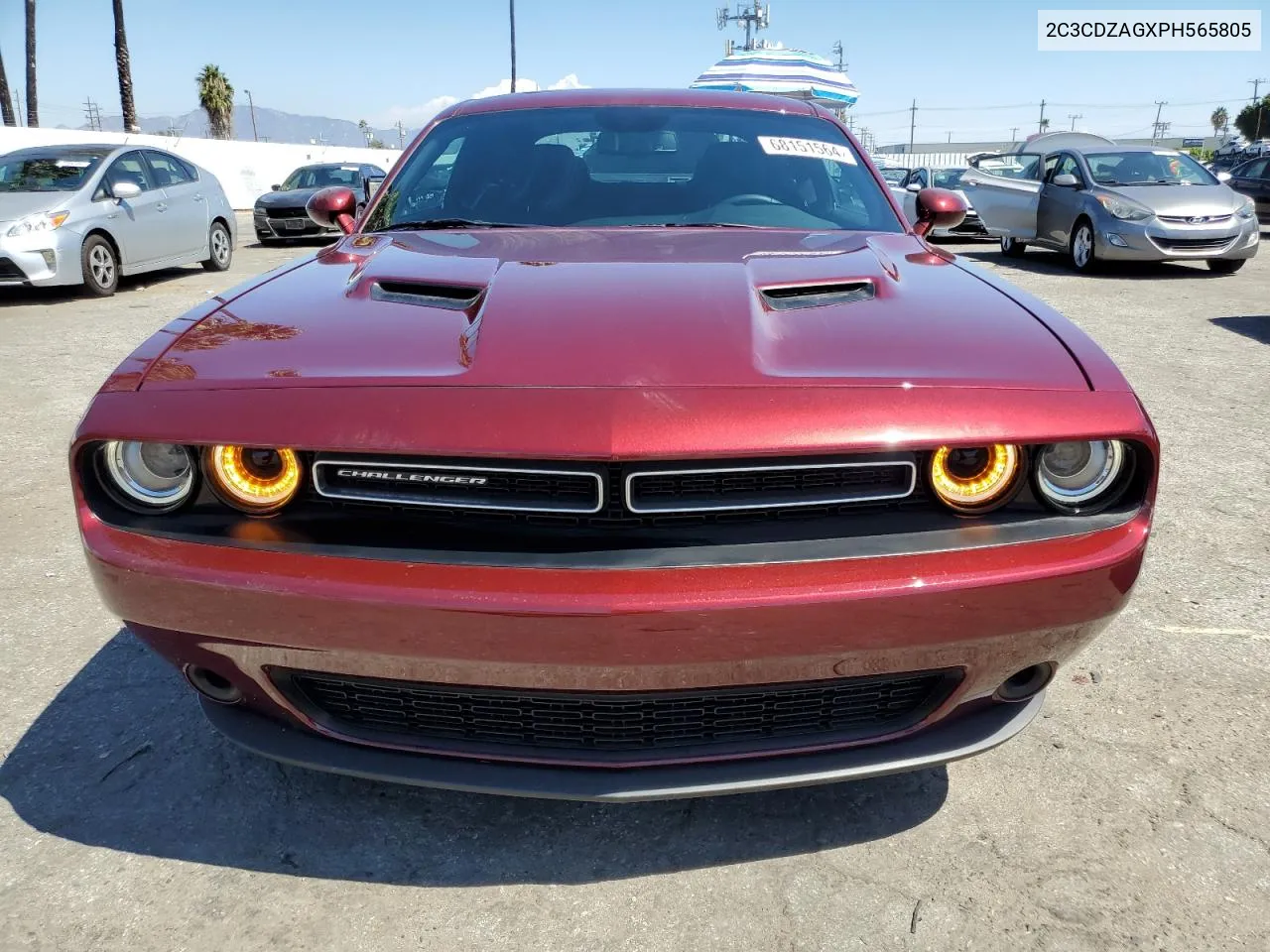 2023 Dodge Challenger Sxt VIN: 2C3CDZAGXPH565805 Lot: 68151564