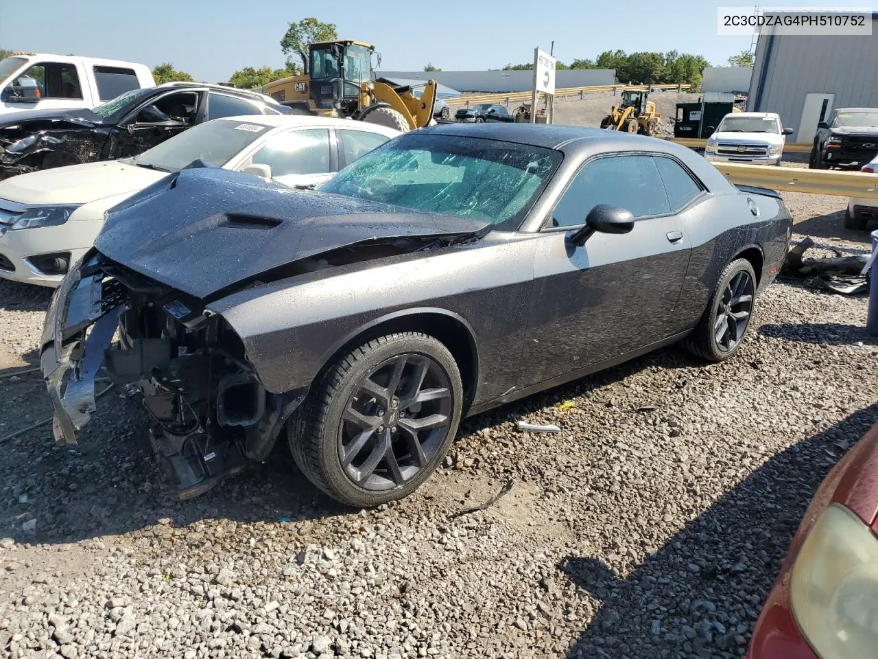 2023 Dodge Challenger Sxt VIN: 2C3CDZAG4PH510752 Lot: 68271344