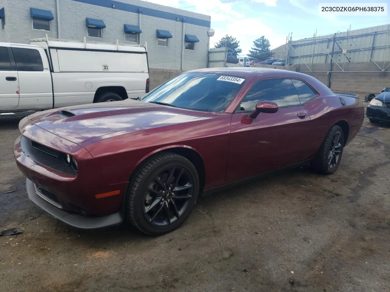 2023 Dodge Challenger Gt VIN: 2C3CDZKG6PH638375 Lot: 68343354