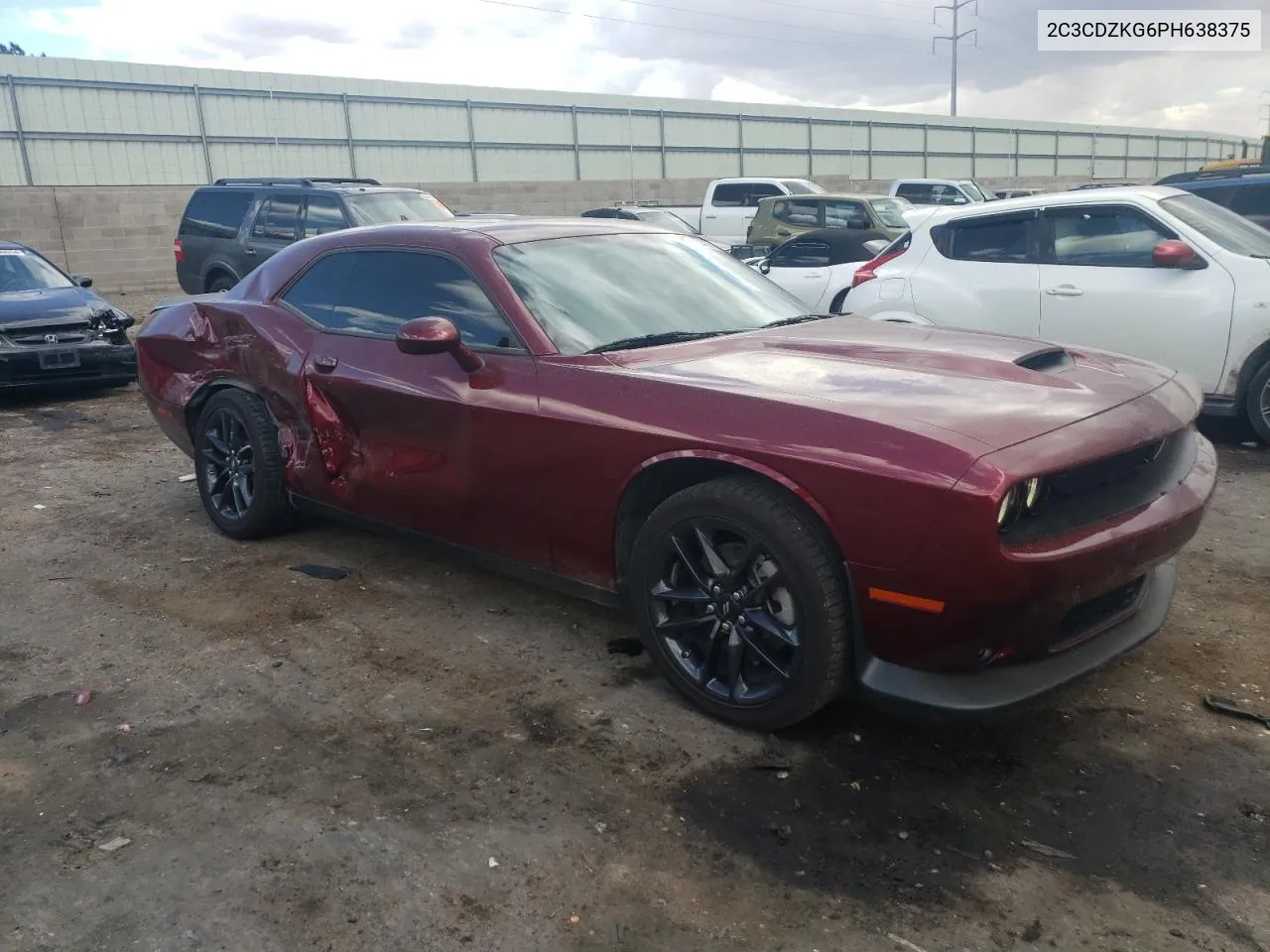 2023 Dodge Challenger Gt VIN: 2C3CDZKG6PH638375 Lot: 68343354