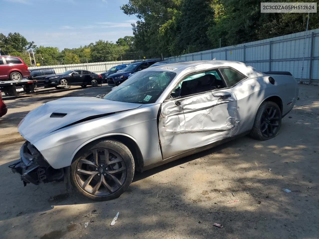 2023 Dodge Challenger Sxt VIN: 2C3CDZAG5PH512624 Lot: 68543304