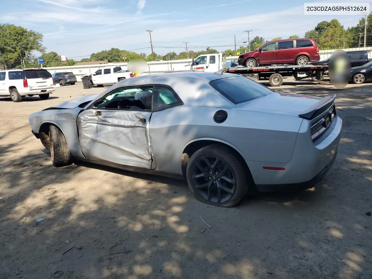 2023 Dodge Challenger Sxt VIN: 2C3CDZAG5PH512624 Lot: 68543304