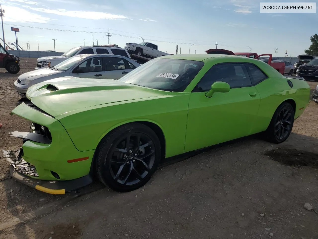 2023 Dodge Challenger Gt VIN: 2C3CDZJG6PH596761 Lot: 68996364