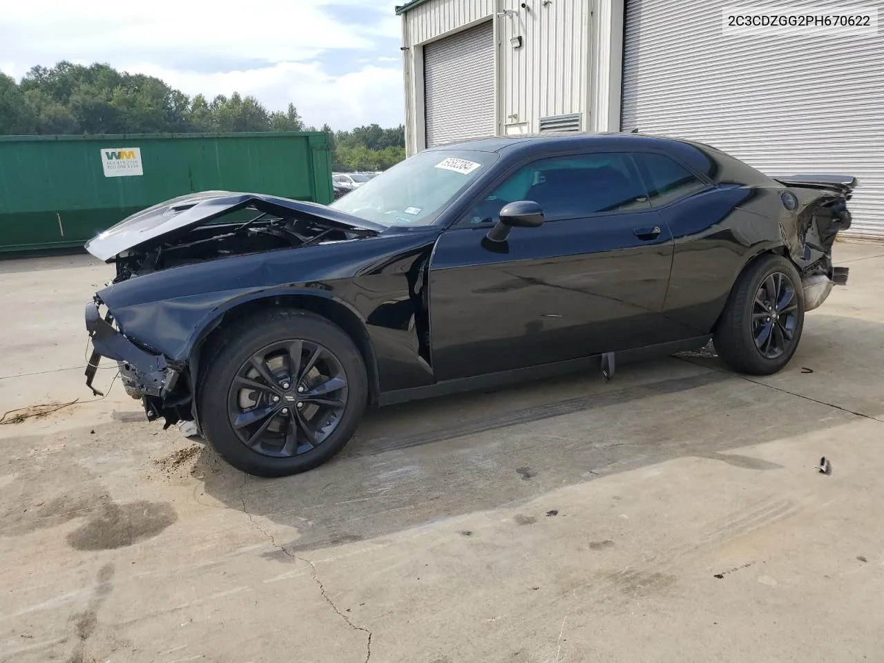 2023 Dodge Challenger Sxt VIN: 2C3CDZGG2PH670622 Lot: 69582384