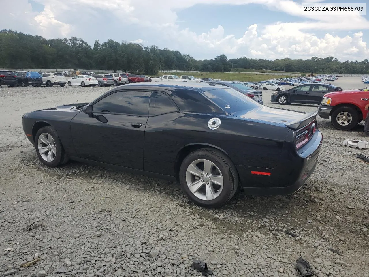 2023 Dodge Challenger Sxt VIN: 2C3CDZAG3PH668709 Lot: 69590854