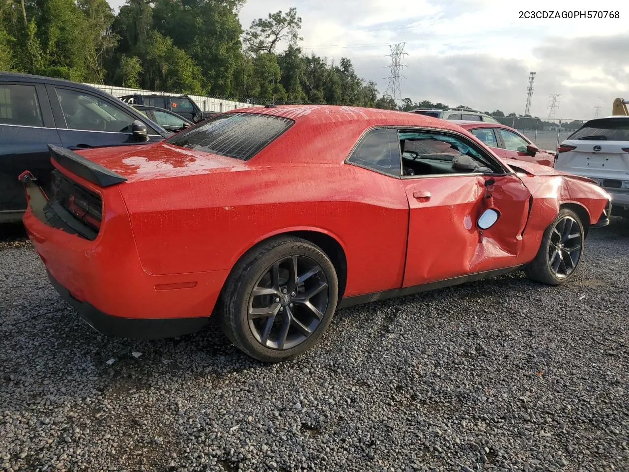 2023 Dodge Challenger Sxt VIN: 2C3CDZAG0PH570768 Lot: 71155044