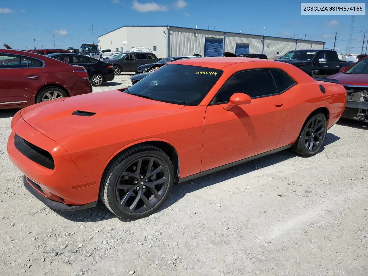 2023 Dodge Challenger Sxt VIN: 2C3CDZAG3PH574166 Lot: 71446414