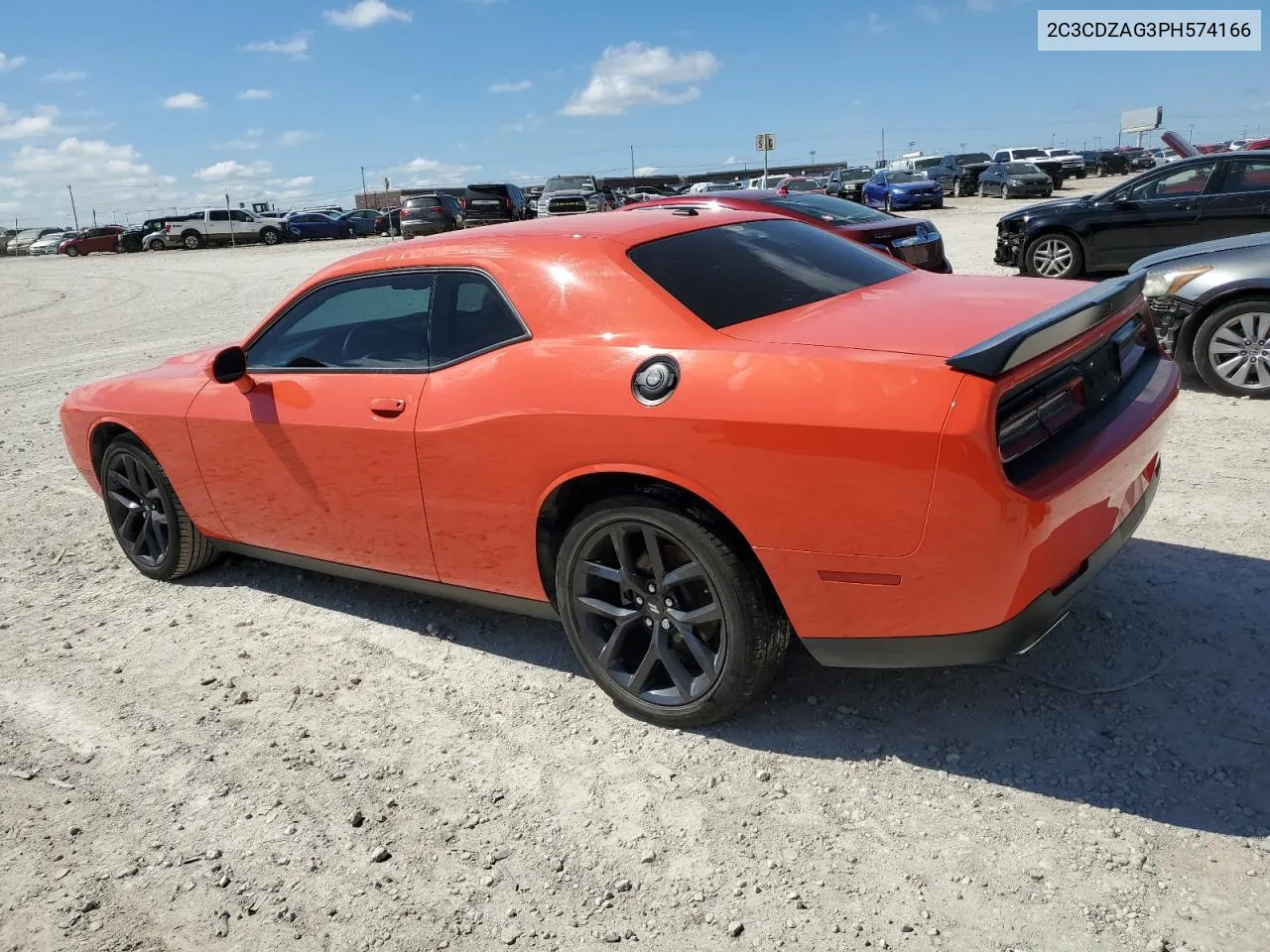 2023 Dodge Challenger Sxt VIN: 2C3CDZAG3PH574166 Lot: 71446414