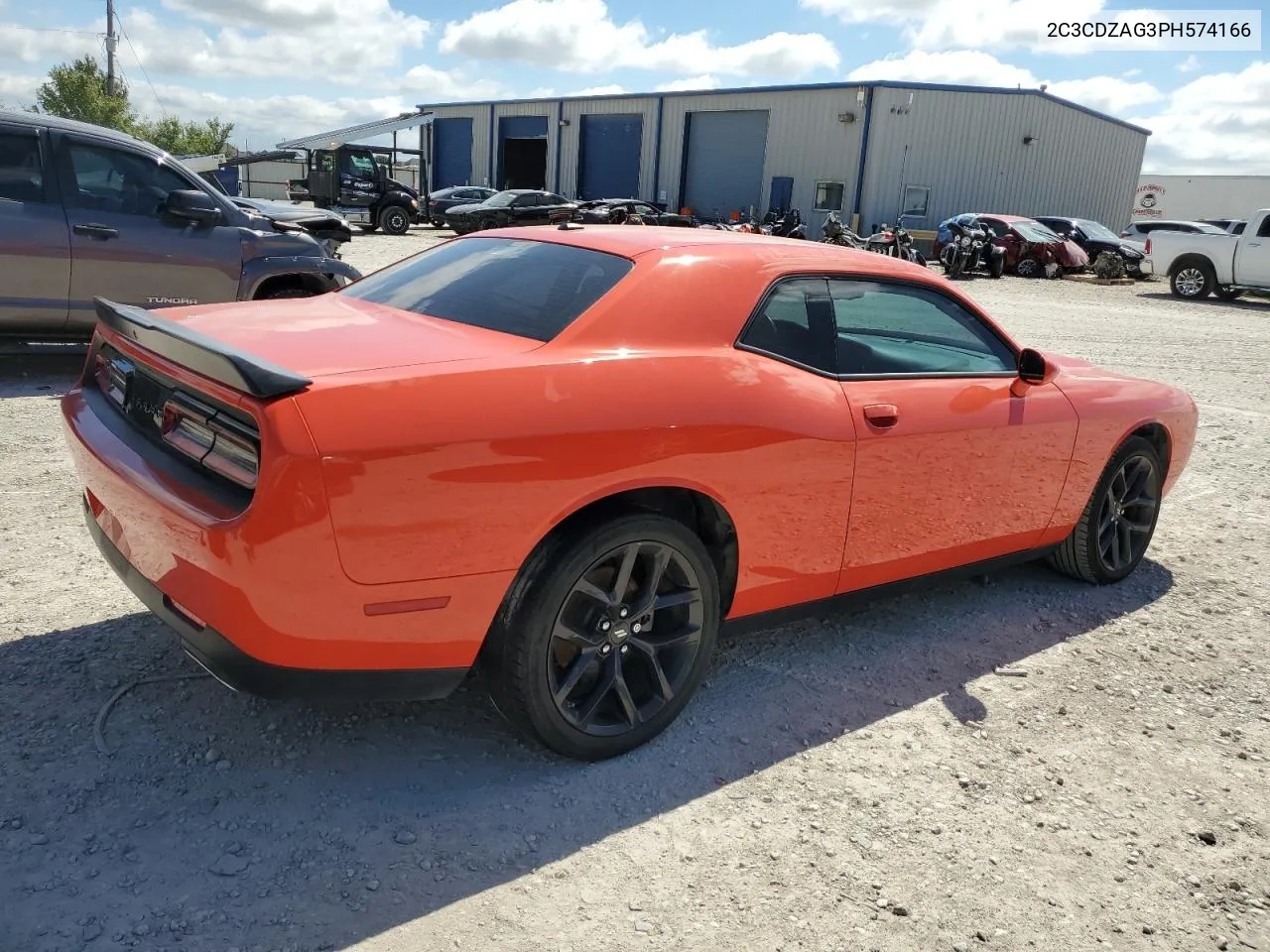 2023 Dodge Challenger Sxt VIN: 2C3CDZAG3PH574166 Lot: 71446414