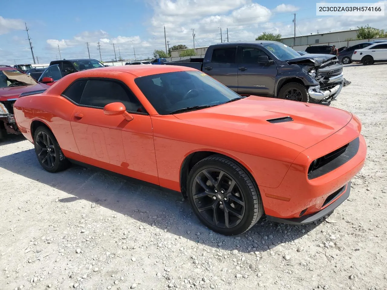 2023 Dodge Challenger Sxt VIN: 2C3CDZAG3PH574166 Lot: 71446414