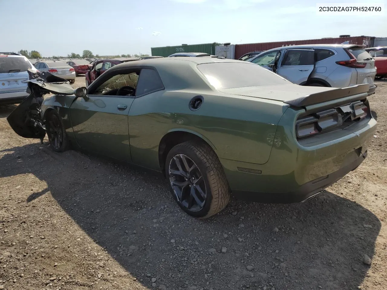 2023 Dodge Challenger Sxt VIN: 2C3CDZAG7PH524760 Lot: 71637854