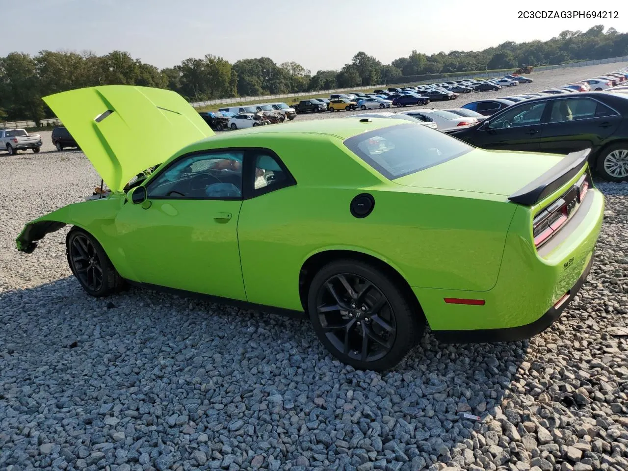 2023 Dodge Challenger Sxt VIN: 2C3CDZAG3PH694212 Lot: 72785724