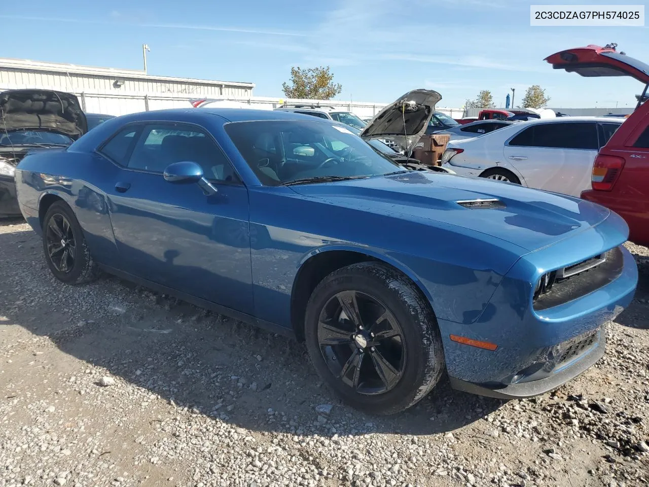 2023 Dodge Challenger Sxt VIN: 2C3CDZAG7PH574025 Lot: 73116184