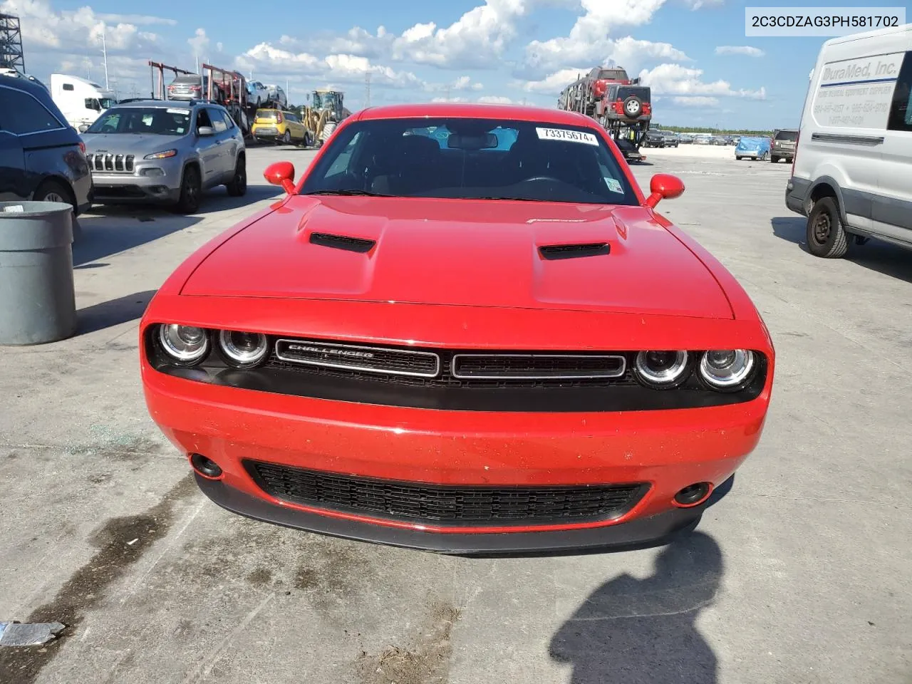 2023 Dodge Challenger Sxt VIN: 2C3CDZAG3PH581702 Lot: 73375674