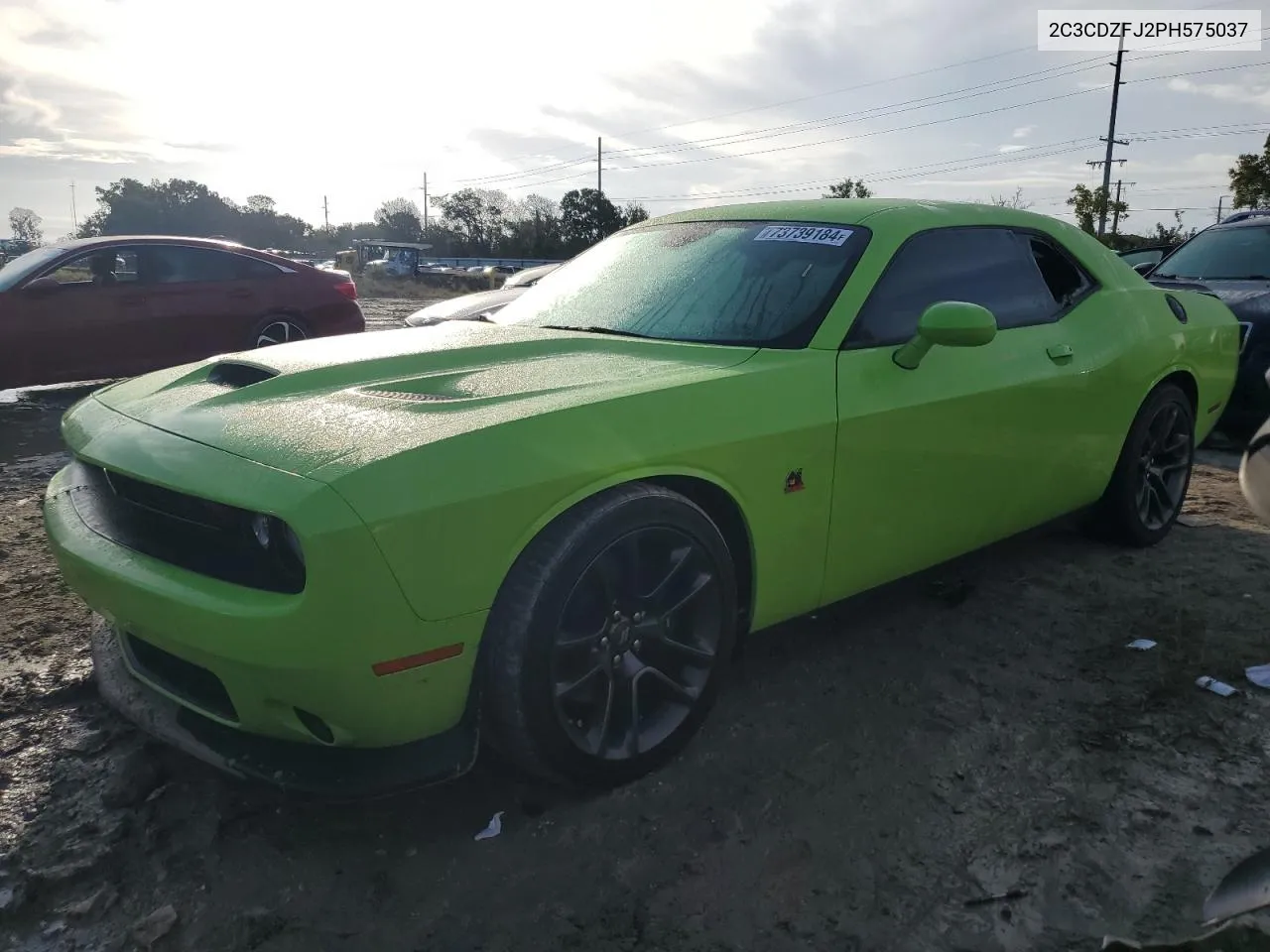 2023 Dodge Challenger R/T Scat Pack VIN: 2C3CDZFJ2PH575037 Lot: 73739184