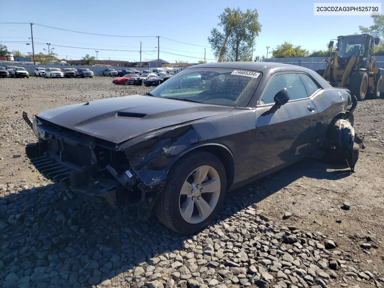 2023 Dodge Challenger Sxt VIN: 2C3CDZAG3PH525730 Lot: 74685334