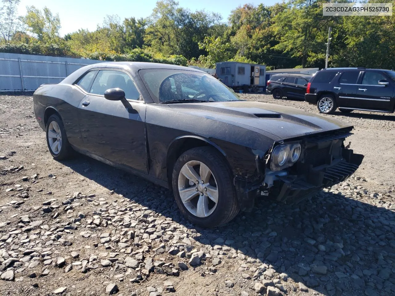 2023 Dodge Challenger Sxt VIN: 2C3CDZAG3PH525730 Lot: 74685334