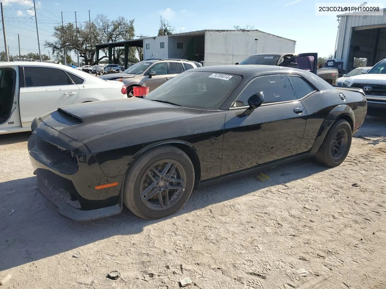 2023 Dodge Challenger Srt Hellcat Redeye VIN: 2C3CDZL91PH100098 Lot: 74709414