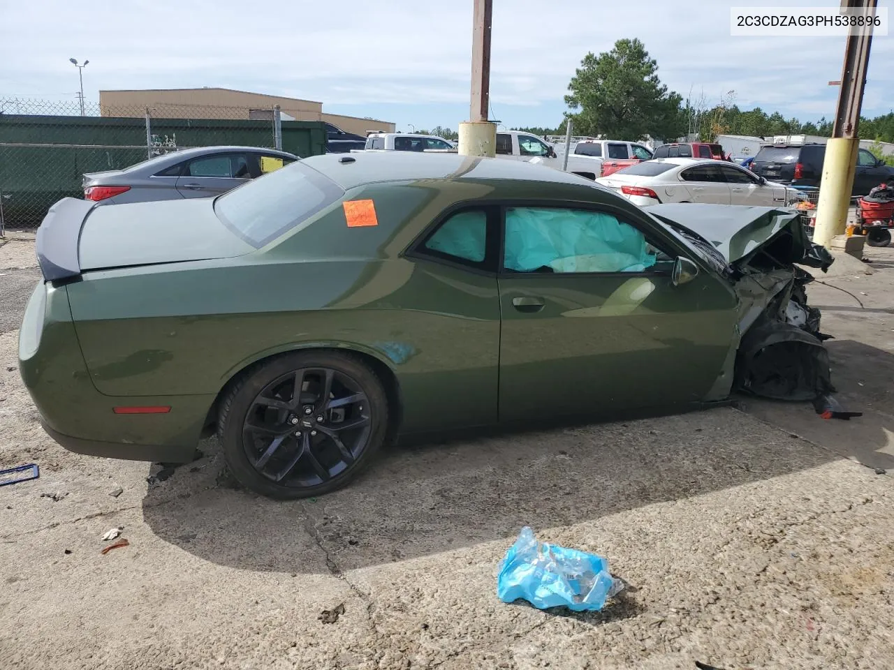 2023 Dodge Challenger Sxt VIN: 2C3CDZAG3PH538896 Lot: 75139884