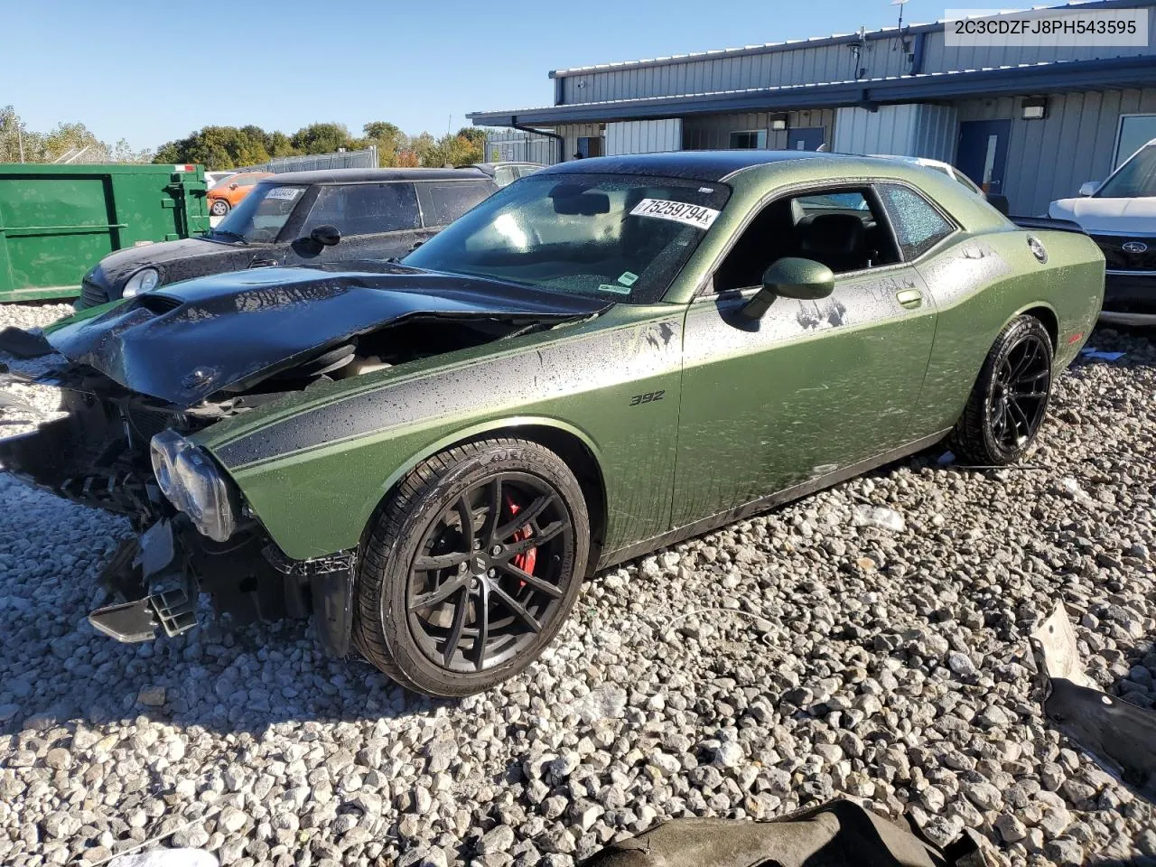 2023 Dodge Challenger R/T Scat Pack VIN: 2C3CDZFJ8PH543595 Lot: 75259794