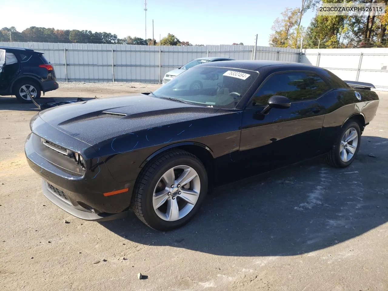 2023 Dodge Challenger Sxt VIN: 2C3CDZAGXPH526115 Lot: 76332484