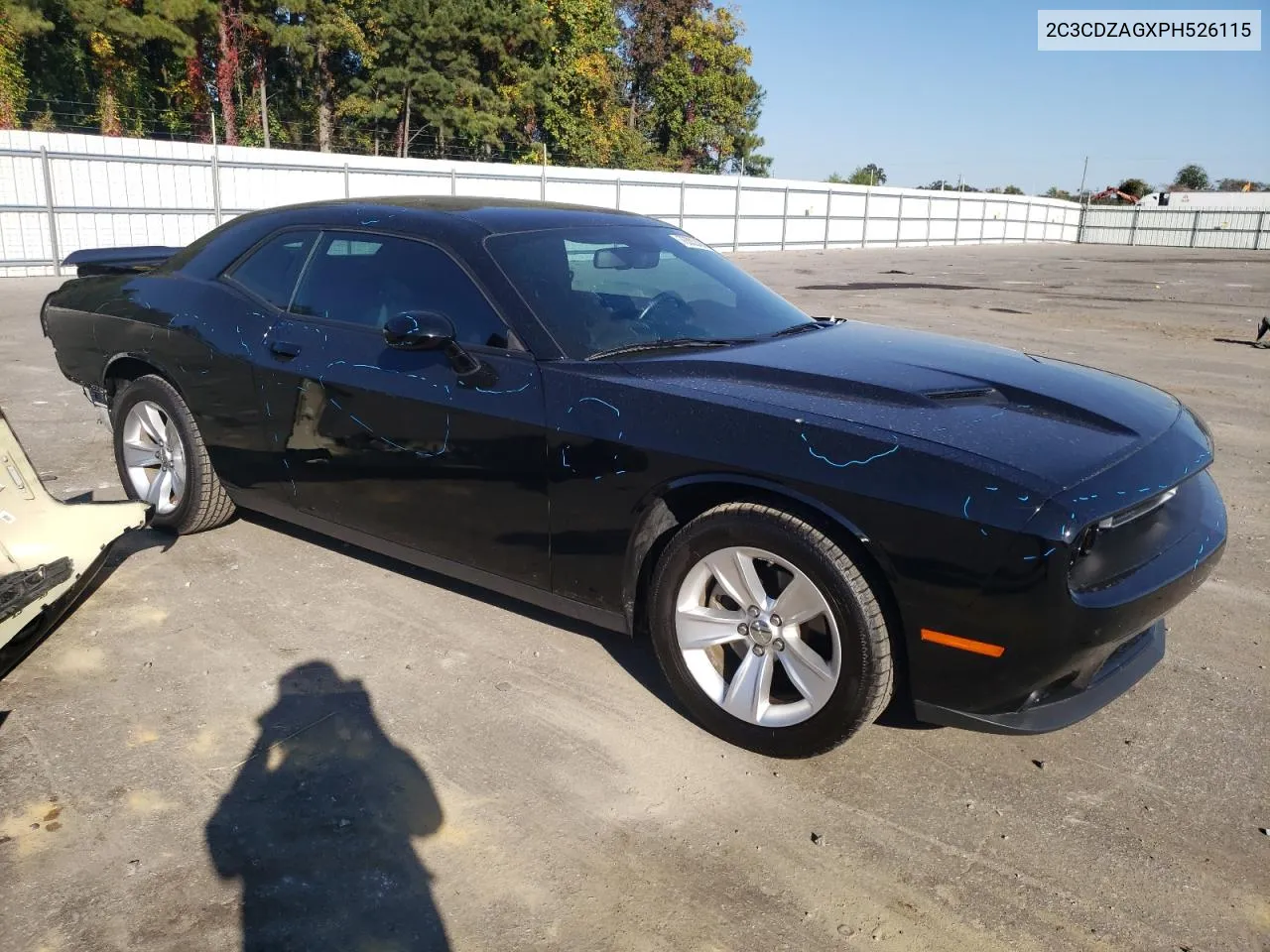 2023 Dodge Challenger Sxt VIN: 2C3CDZAGXPH526115 Lot: 76332484