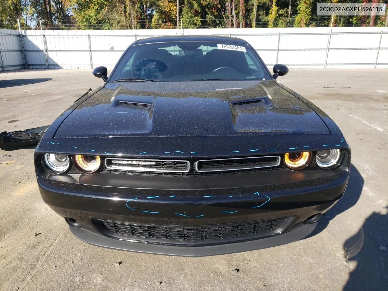 2023 Dodge Challenger Sxt VIN: 2C3CDZAGXPH526115 Lot: 76332484