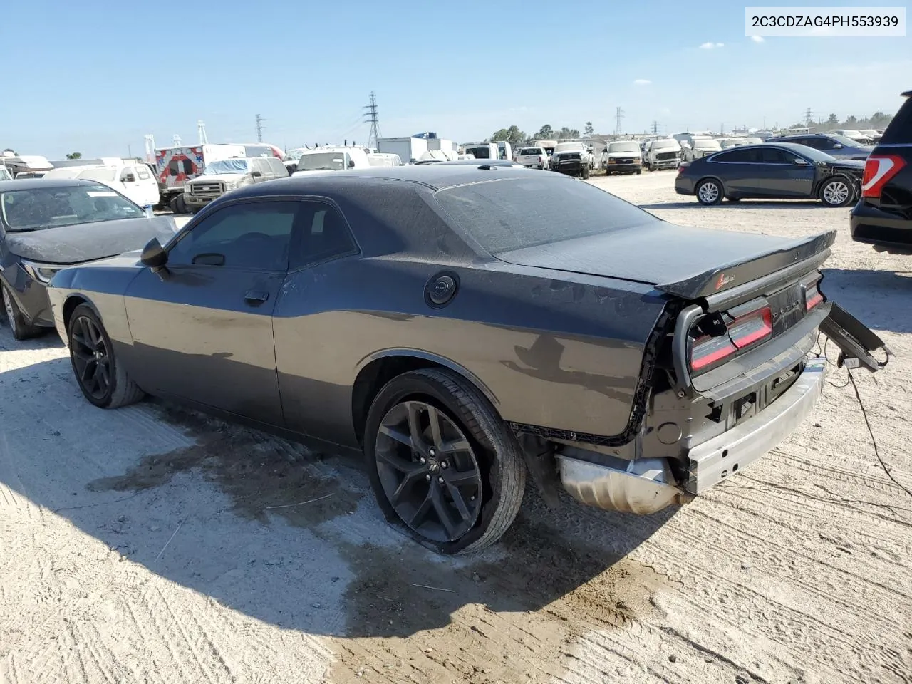 2023 Dodge Challenger Sxt VIN: 2C3CDZAG4PH553939 Lot: 76388004