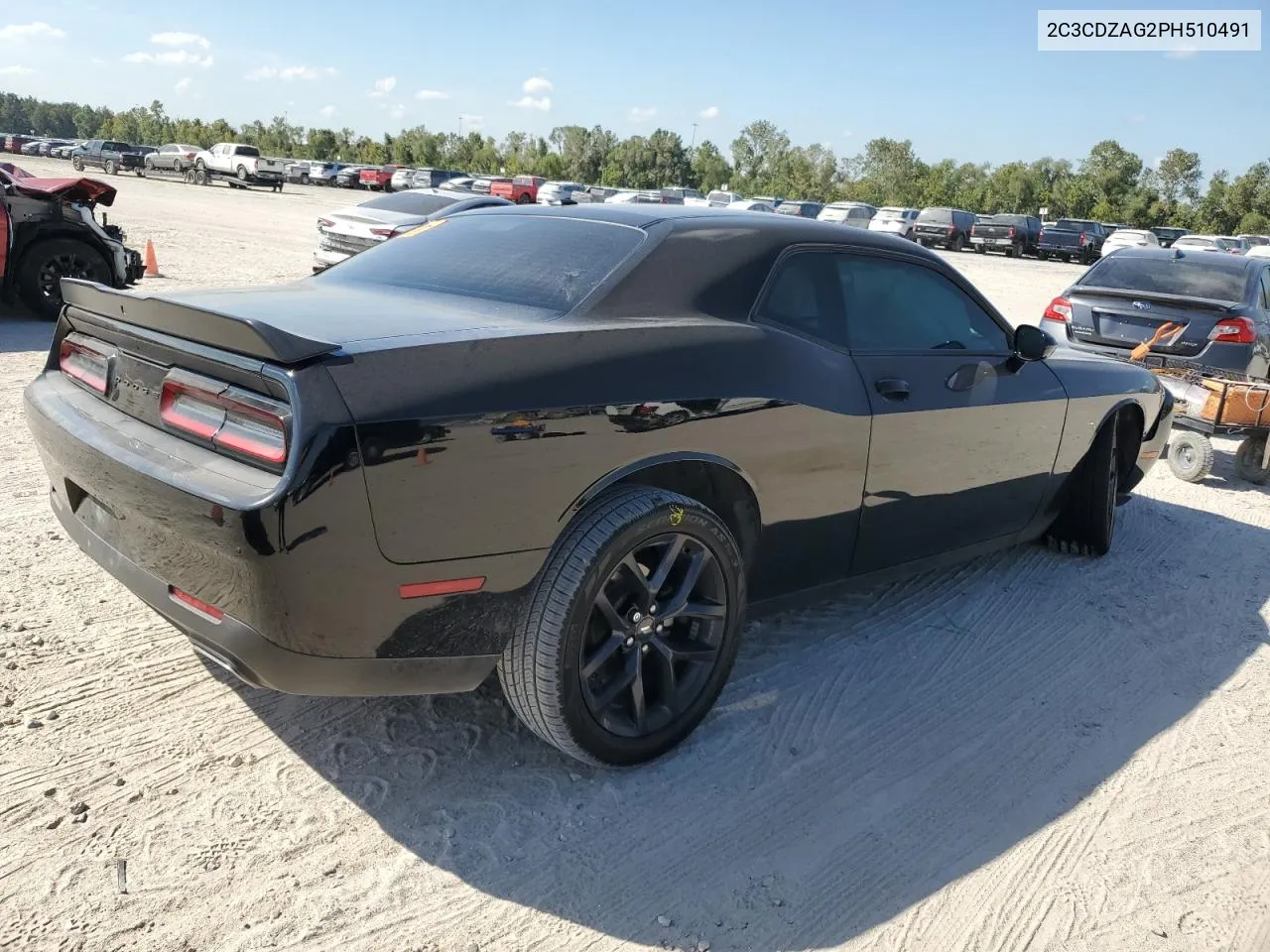 2023 Dodge Challenger Sxt VIN: 2C3CDZAG2PH510491 Lot: 77464904