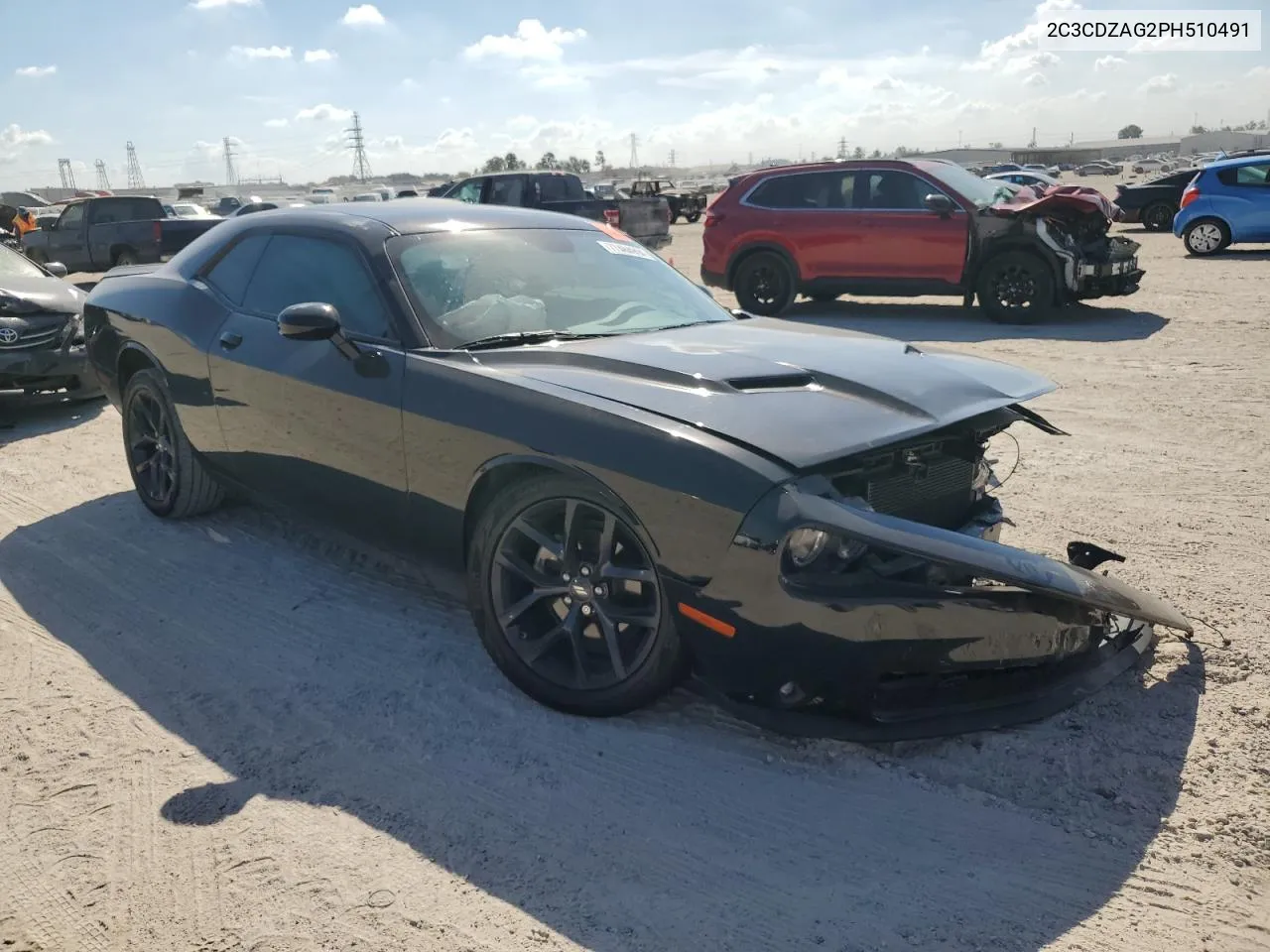 2023 Dodge Challenger Sxt VIN: 2C3CDZAG2PH510491 Lot: 77464904