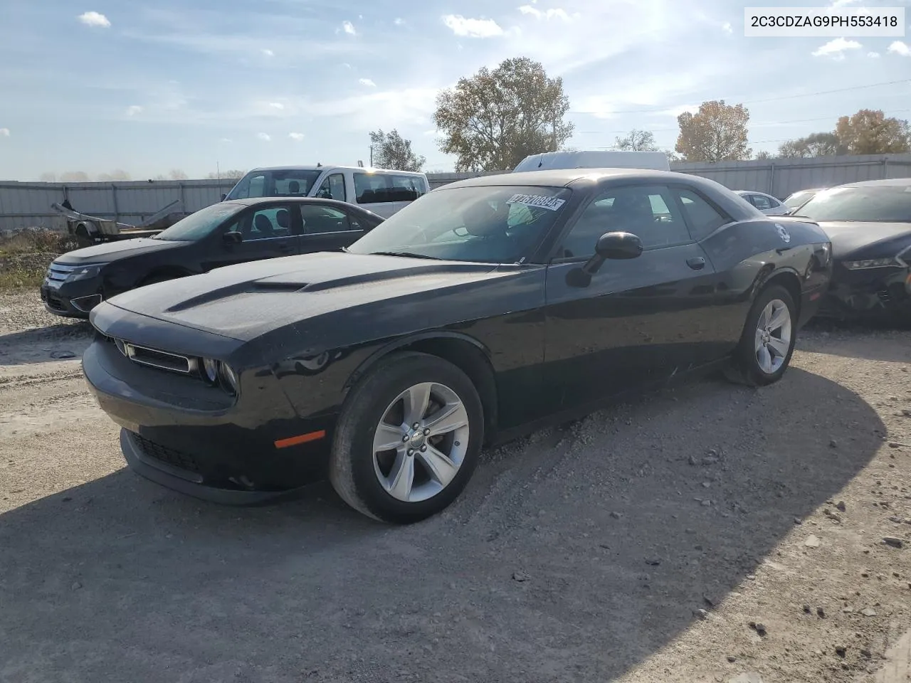 2023 Dodge Challenger Sxt VIN: 2C3CDZAG9PH553418 Lot: 77670884