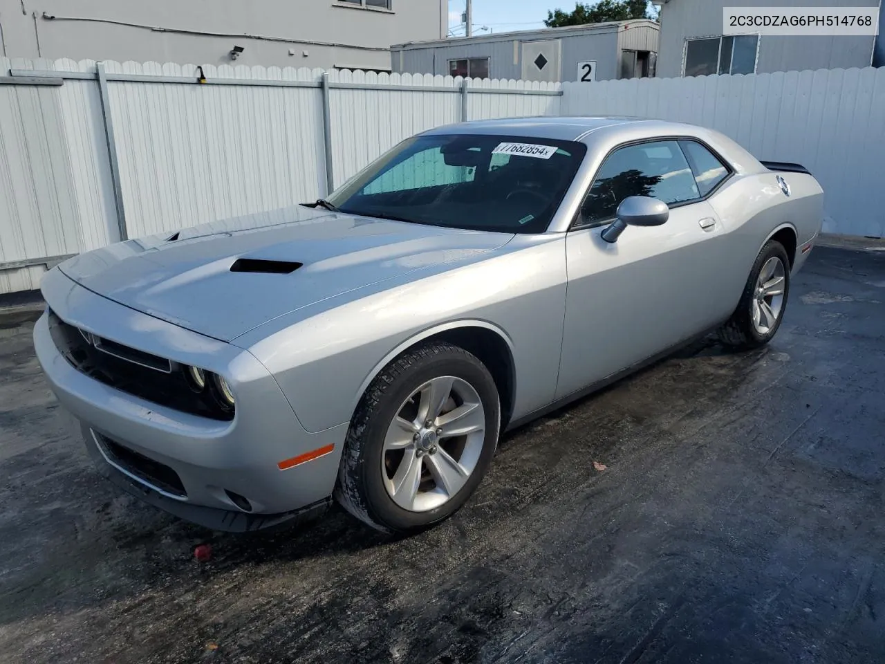 2023 Dodge Challenger Sxt VIN: 2C3CDZAG6PH514768 Lot: 77682854