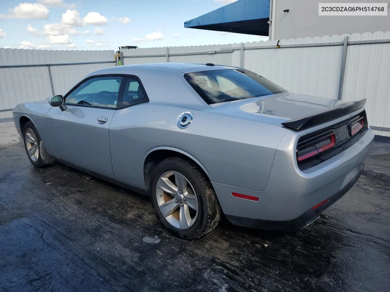 2023 Dodge Challenger Sxt VIN: 2C3CDZAG6PH514768 Lot: 77682854