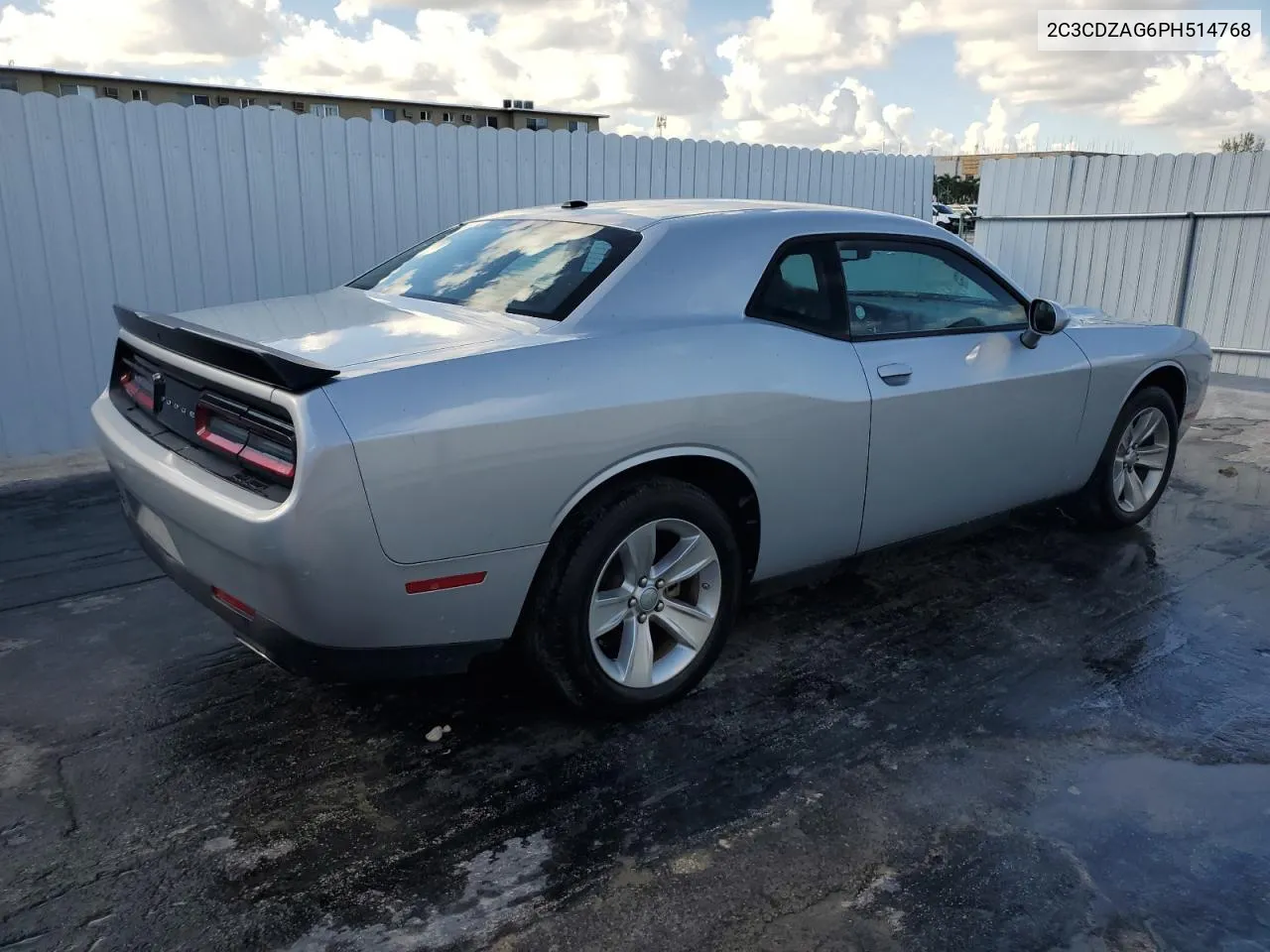 2023 Dodge Challenger Sxt VIN: 2C3CDZAG6PH514768 Lot: 77682854